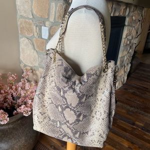 MK snakeskin bag with matching wallet (sold as a pair) lightly used.